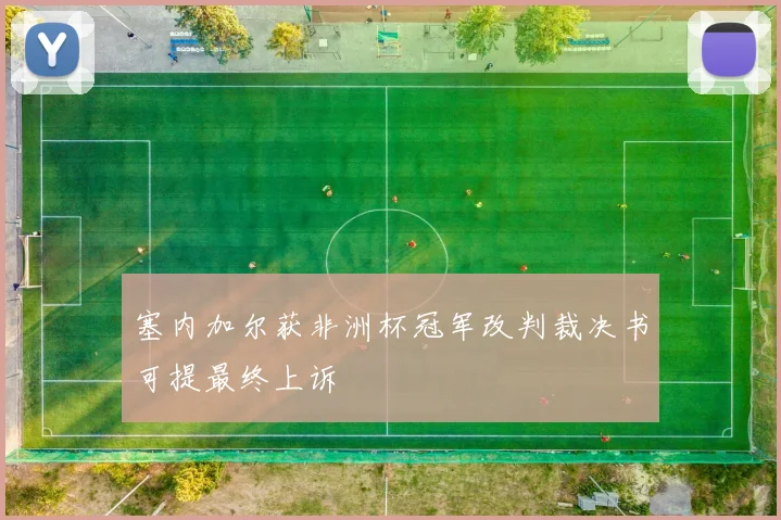 塞内加尔获非洲杯冠军改判裁决书可提最终上诉